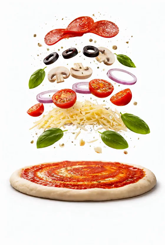 Frische Pizza aus dem Ofen